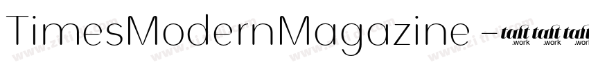 TimesModernMagazine 字体转换